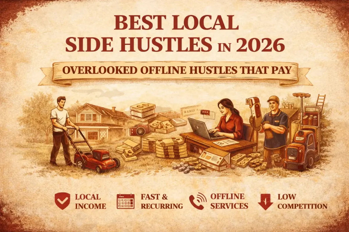 Best Local Side Hustles in 2026 (Overlooked Offline Hustles That Pay)