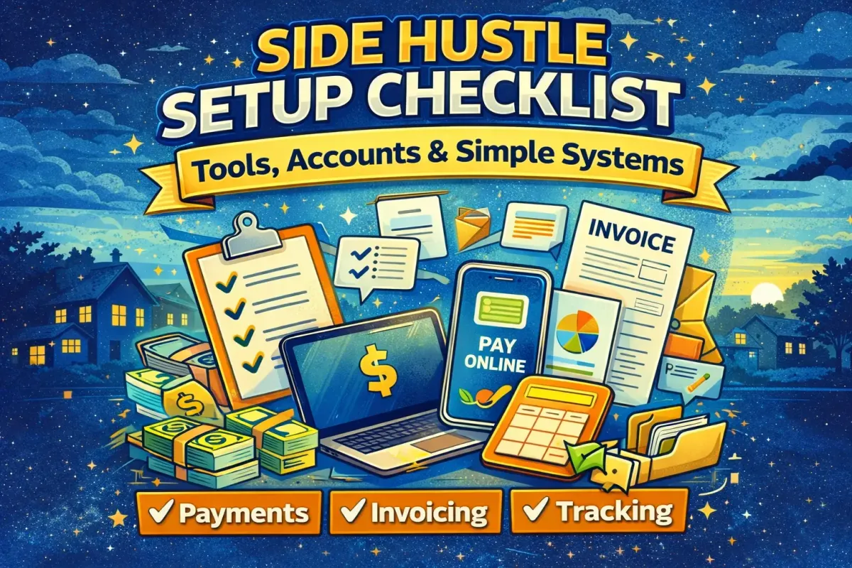 Side Hustle Setup Checklist: Tools, Accounts & Simple Systems