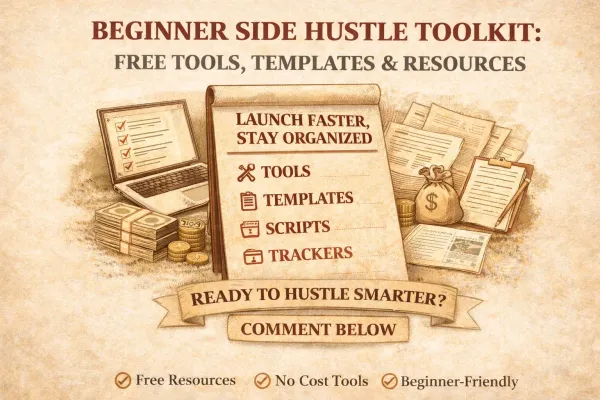 Beginner Side Hustle Toolkit: Free Tools, Templates & Resources