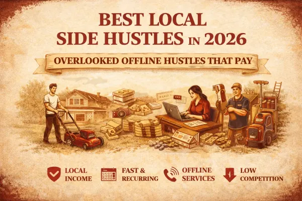 Best Local Side Hustles in 2026 (Overlooked Offline Hustles That Pay)