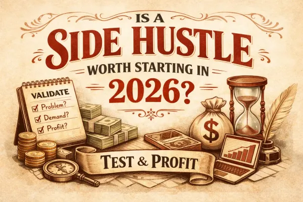 Is a Side Hustle Worth Starting in 2026? The Validation & Profit Test (Step-by-Step)