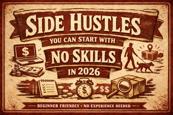 Side Hustles You Can Start With No Skills in 2026